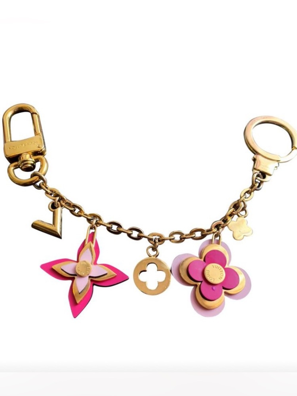 ***Louis Vuitton LOGO
Blooming Monogram Flowers Bag Charm Chain